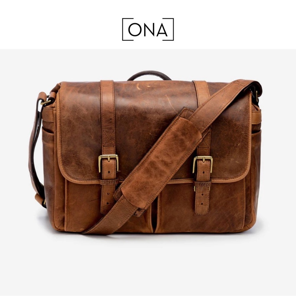 ONA Vintage Brown Leather Messenger Bag